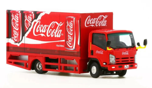 Model1 HK Coke Isuzu NPR Van Delivery Truck Official Licensed Diecast 1:76