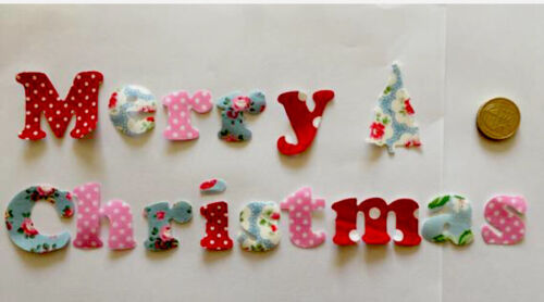 Merry Christmas Iron On Letters Mix /& Match  Personalised Decorations Names