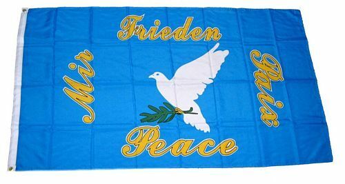 Fahne Friedenstaube Peace Taube Hissflagge 90 x 150 cm flagge