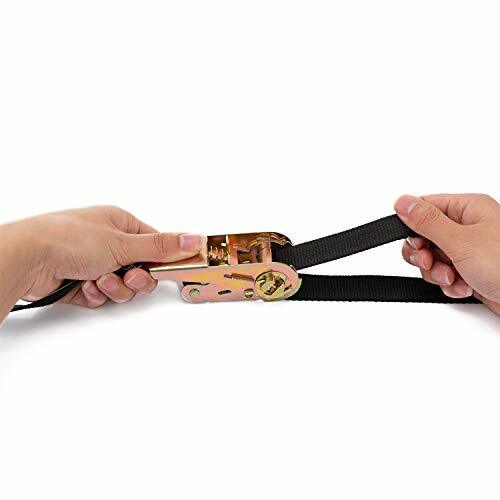 MOOCY 1 x 12 ft Heavy Duty Ratchet Cargo Tie Down Straps