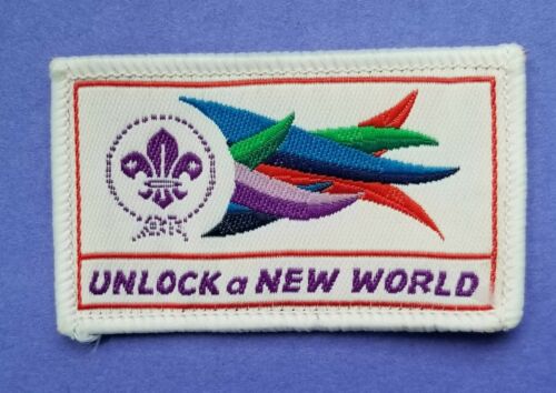24th World Scout Jamboree Unlock a New Word Patch *UNUSED/NEW* apparel tag