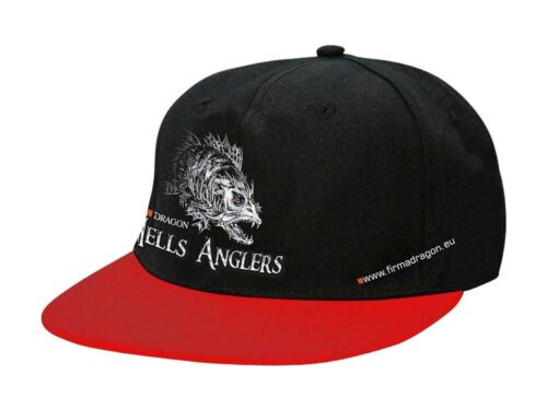 fitted cap Dragon Hells Anglers Cap adjustable size 3 patterns black-red