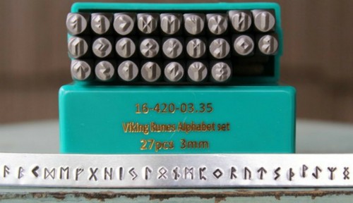 SupplyGuy 3mm 27 Stamp Viking Rune Metal Design Punch Set SGCH-Viking3mm