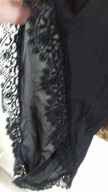 AGENT PROVOCATEUR SEXY VINTAGE WITCHES BLACK GRACE SUSPENDER GOWN SIZE MEDIUM WT