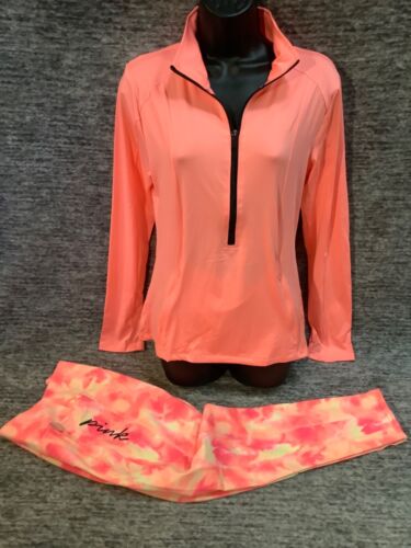 Leggings Set Tie Dye Tropical Punch M L NIP Details about  / Victoria/'s Secret Pink DZ Pullover