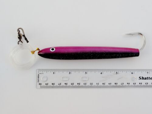 6/" truquées Cedar Plugs Purple thon Mahi TROLLING FISHING LURES 4 pieces