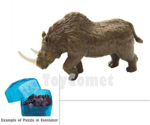 Woolly Rhino Ice Age Animal 4D 3D Puzzle Realistic Model Kit Toy