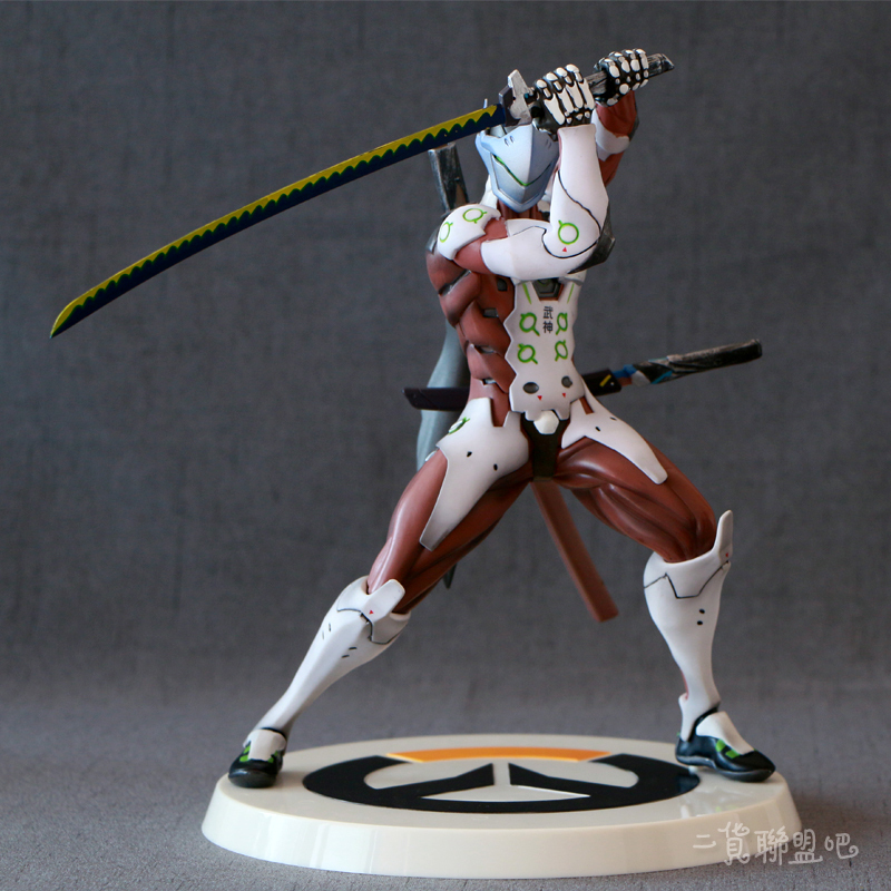 Blizzard Overwatch Gaku Space Genji PVC Simulation Figurine Toys Model Figure