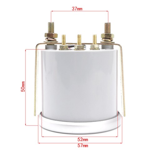 2/'/' 52mm Car Pointer Fuel Level Gauge Meter with Sensor E-1//2-F Smoke Lens DC12V