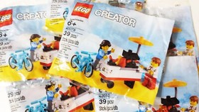 Lego Creator Polybag 40078 Hot Dog Stand 40108 Balloon 40140 Flower Set of 3pcs