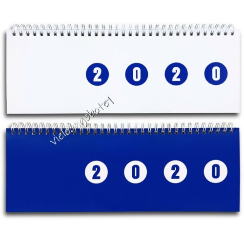Schreib Tisch Kalender 2020 Querkalender 2 Seiten pro Wochen Planer Terminplaner