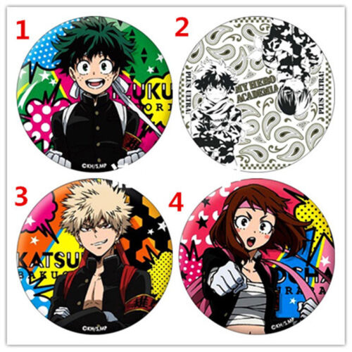 T646 Anime Boku no Hero Academia izuku badges pins Cartable Sac à dos décorer 
