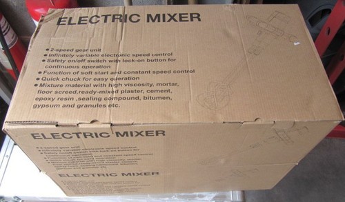 Twin Paddle Electric Plaster Mixer 240 Volt Twin Paddle Paint Mixer 1400 Watt