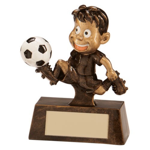 Little Champion Résine joueur de football trophées Awards 3 Tailles Gravure Gratuite