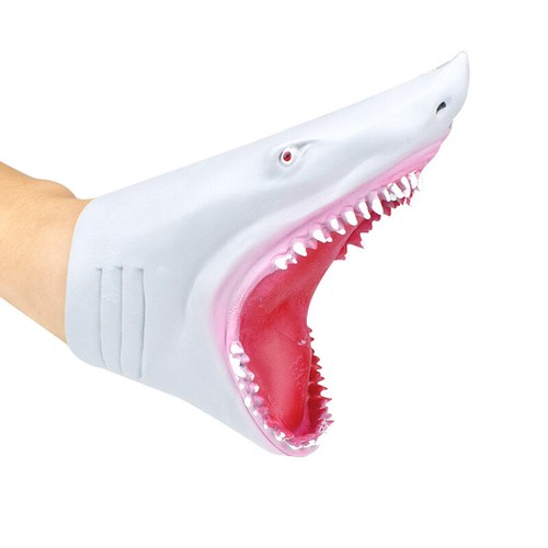 Head Shark Hand Puppet Soft Plastic Mouth Deformation Children/'s Toys Gift