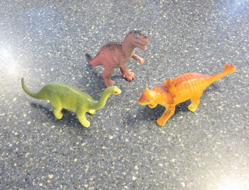 3 NEW LARGE ASSORTED TOY DINOSAURS 6/" DINOSAUR FIGURES DINO ANIMAL KIDS PLAYSET