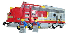LEGO World City 10020 Santa Fe Super Chief 9V GENUINE COLLECTIBLE
