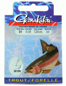 Gamakatsu Forellen Haken 3610N 120cm Gr.10