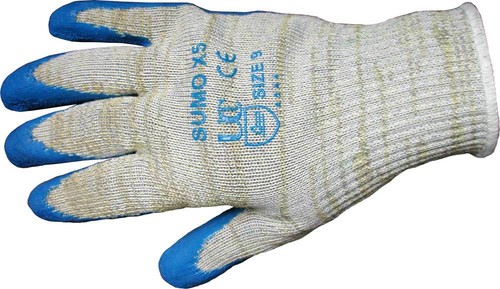 Recycling Glass Handling All Sizes Sumo X5 Latex Cut 5 Resistant Work Gloves