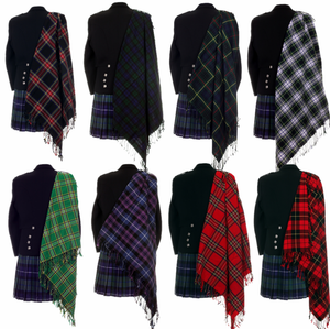 NEUF Scottish Highland Premium Traditionnel 100/% laine FRANGES Fly Plaid BNWT
