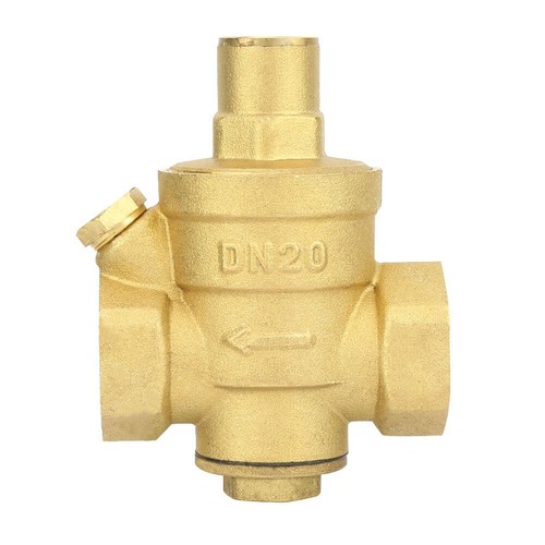 120℃ New 10℃ DN20 Adjustable Brass Water Pressure Regulator Regulating Valve