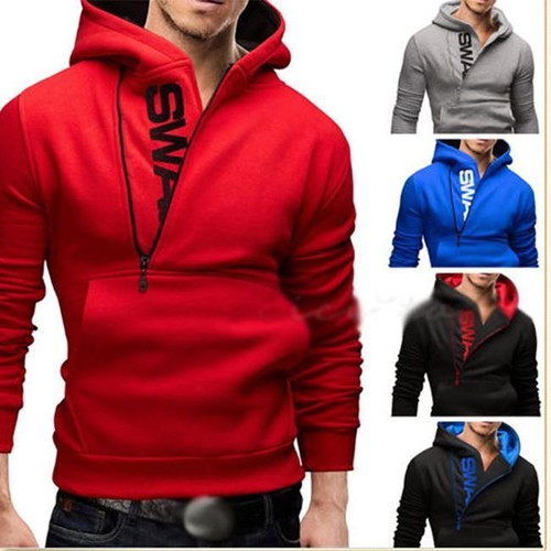 Men Casual Pullover Tops Jumper Sweatshirt Hooded Hoodies Hoody Jacket Coat 6A