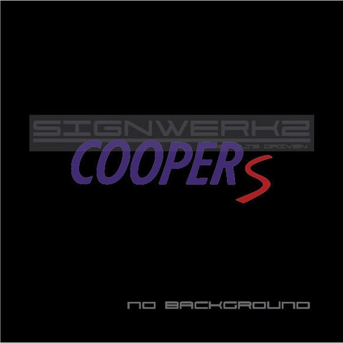 Cooper S Decal Sticker Euro Racing JCW countryman mini paceman 2 colors Pair