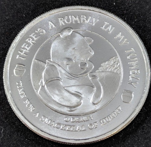 Disney Winnie the Pooh Silver 1 oz Ounce Round Collectible Coin Medallion