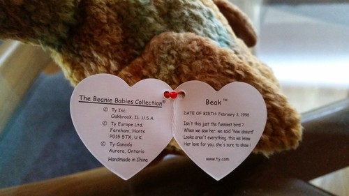 /'Beak/' the Kiwi Bird Ty Beanie Baby MINT RETIRED