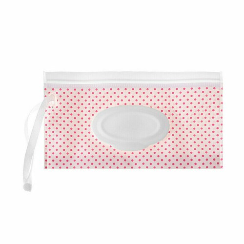 Baby Wet Wipe Pouch Wipes Holder Case Flip Cover Reusable Refillable Tissue Bag