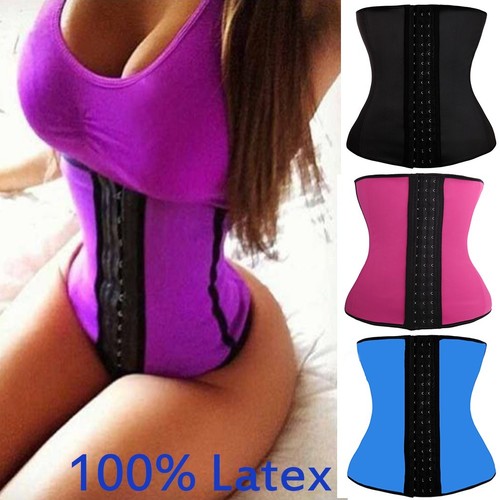 Fajas Cozy Latex Steel Boned Waist Trainer Shaper Corset Bustier Sport Cincher V