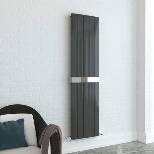 510 mm Chrome Porte-serviettes pour /"Cariad/" unique vertical aluminium radiateurs W