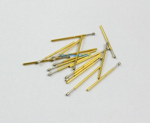 100 Pieces P50-A2 Dia 0.68mm Length 16mm Spring Test Probe Pogo Pin