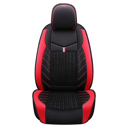 Universal 5-Seat Car Seat Cover Protector w//Pillows Front+Rear Ice Silk Cushions