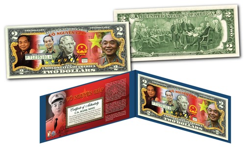 Bill VO NGUYEN GIAP Vietnam Icon /& General OFFICIAL Genuine Legal Tender $2 U.S