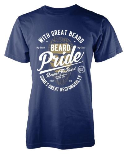 BNWT WITH GREAT BEARD COMES GREAT RESPOSIBILITY PRIDE  ADULT T-SHIRT S-XXL 