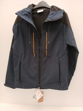 Mountain Warehouse Radius Soft Shell Jacket with Hood Medium Navy P2P 20