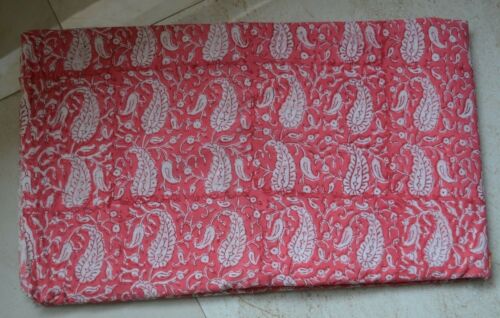 # environ 2.29 m Indian Handmade Qualité à Main en Coton Bloc couture matériel tissu 2.5 Yd