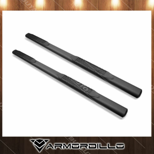Details about   For 04-12 GMC Canyon Crew Cab 4" Oval Matte Black Side Step Running Nerf Bar x2 