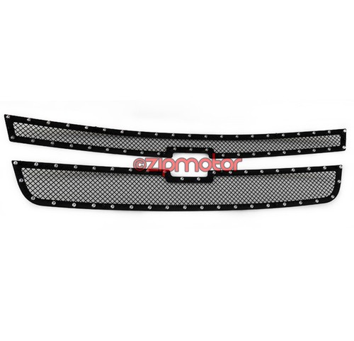 06 CHEVY SILERADO 1500/05 2500 HD/3500 UPPER RIVET STAINLESS STEEL MESH GRILLE 06 CHEVY SILERADO 1500/05 2500 HD/3500 UPPER RIVET STAINLESS STEEL MESH GRILLE