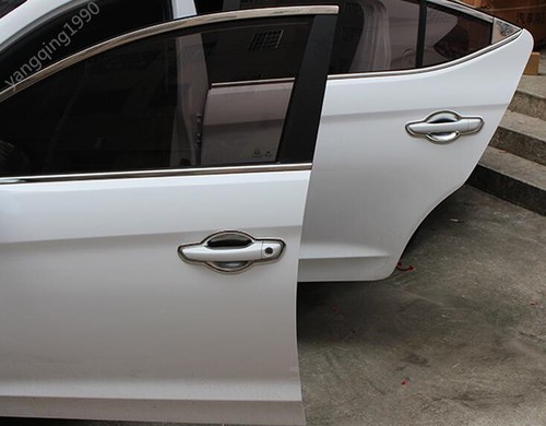 FIT FOR 2017 2018 HYUNDAI ELANTRA Chrome Door Handle Bowl Covers Trim Inserts