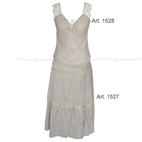 Leinentop 100 /% Leinen natur Damen Top öko 1528
