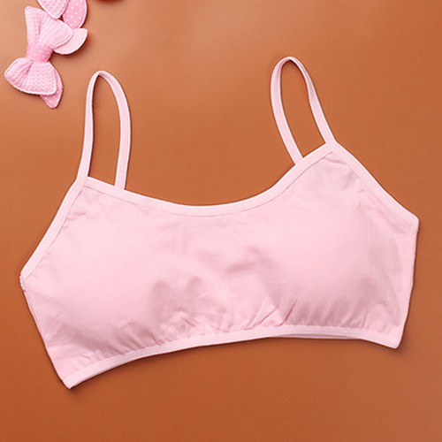 Girls Soft Underwear Kids Cotton Bras Sports Teenage Children Camisole Bras