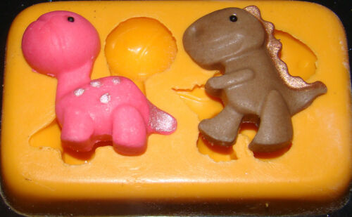 silicone mould baby dinosaur birthday cupcake cake icing fimo resin polymer clay 