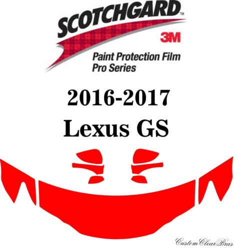 3M Scotchgard Paint Protection Film Pro-Series Clear Pre-Cut  2016 2017 Lexus GS 
