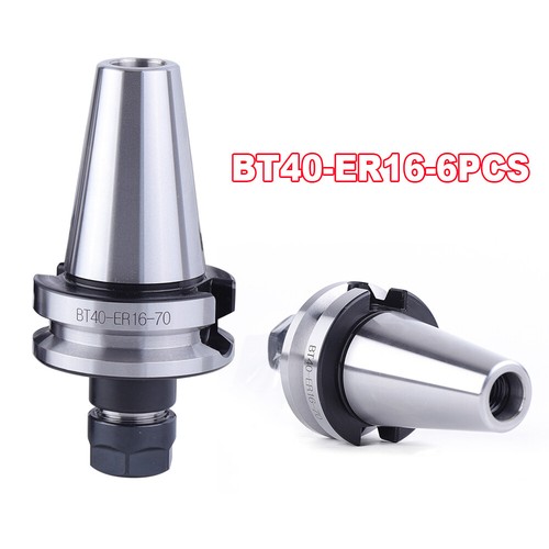 6Pcs BT40-ER16 70mm//2.76/" COLLET CHUCKS 15000RPM Tool Holder 15000 RPM Anti-rust