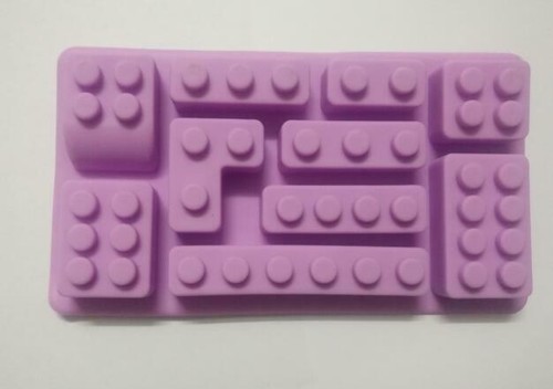 Cake Tools Holes Lego Mini Figure Robot Ice Cube Tray Mold Chocolate Cake Jelly