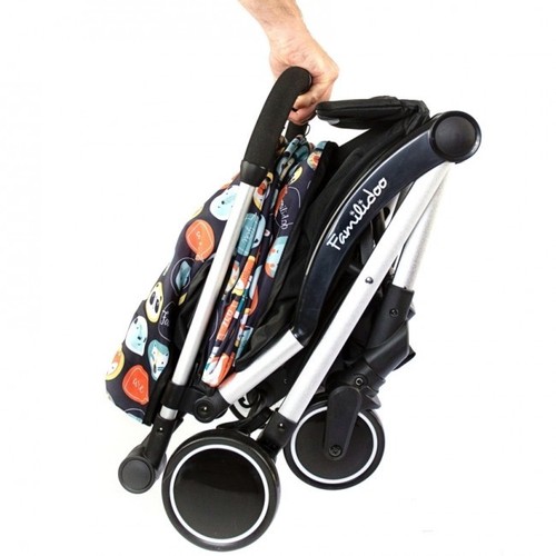 BLACK PANDA FAMILIDOO AIR TRAVEL SUPER COMPACT STROLLER NEW