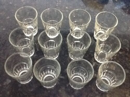 12 pcs Shot Glasses Glass Barware,Shots drink aguardiente rum gin vodka 1.5 oz