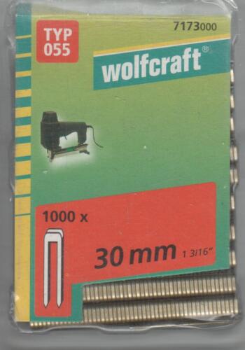 30 mm 7173000 Wolfcraft 1000 Stk Tackerklammern für Tacker TYP 055